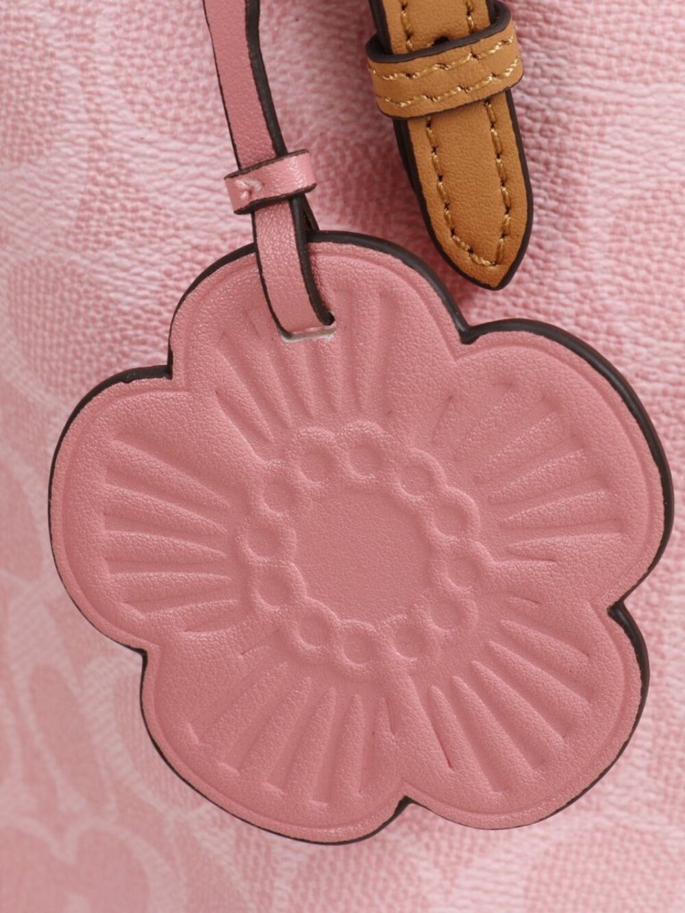 Coach Pink Monogram Tote - Picture 7 of 8